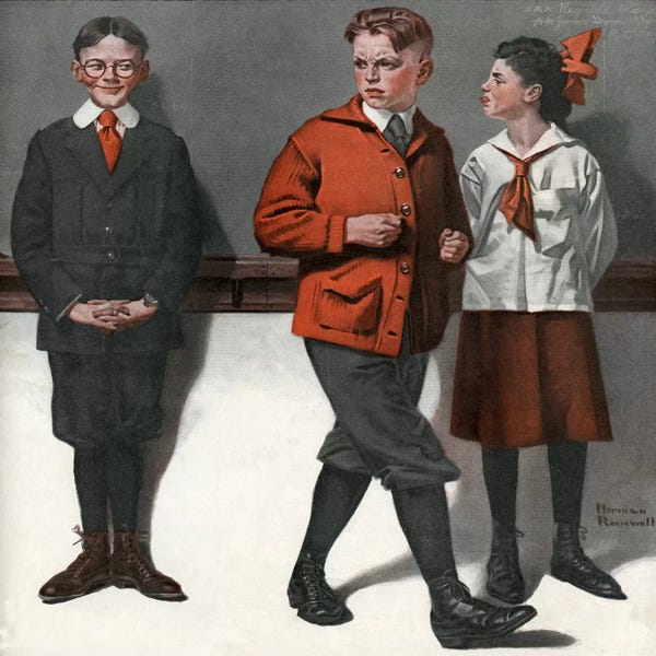 Norman Rockwell: Spelling Bee by Norman Rockwell