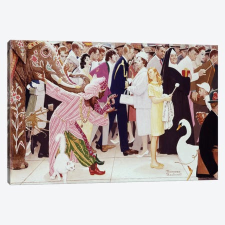 The Saturday People Canvas Print #NRL17} by Norman Rockwell Canvas Art
