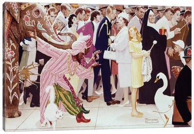 The Saturday People Canvas Art Print - Norman Rockwell