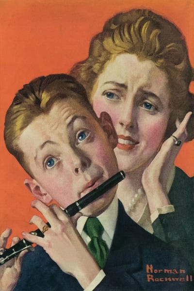 Norman Rockwell: Boy Musician by Norman Rockwell