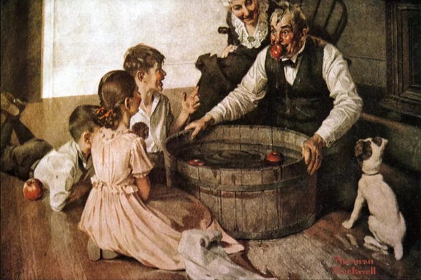 Norman Rockwell: Valspar Is Hallowe'en-Proof by Norman Rockwell