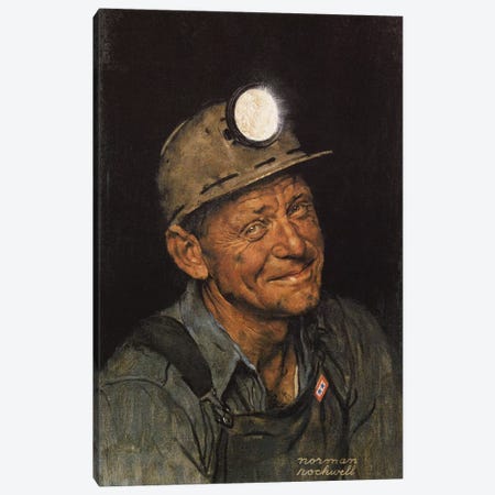 Mine America's Coal Canvas Print #NRL201} by Norman Rockwell Art Print