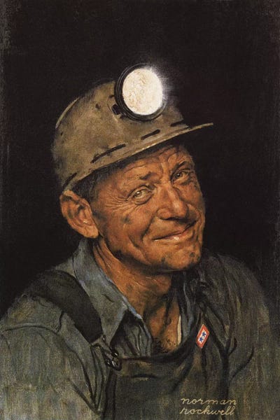 Norman Rockwell: Mine America's Coal by Norman Rockwell