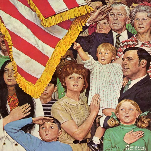 Norman Rockwell: Salute the Flag by Norman Rockwell