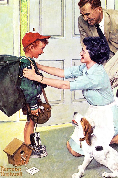 Home from Camp by Norman Rockwell wall art