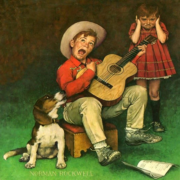 Classic Americana: The Music Man by Norman Rockwell