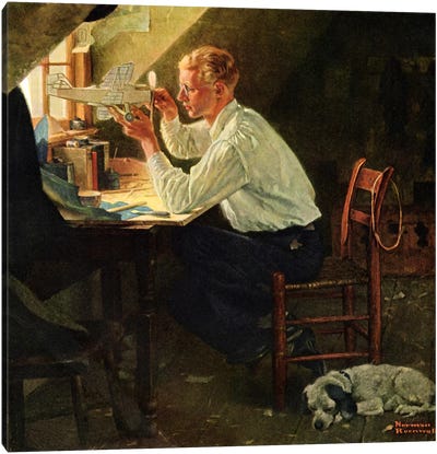 Is It Play for Eyes Too?' Canvas Art Print - Norman Rockwell