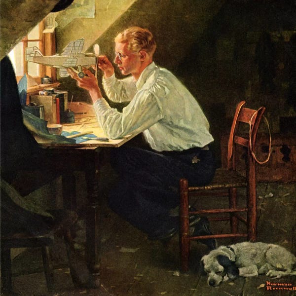 Norman Rockwell: Is It Play for Eyes Too?' by Norman Rockwell