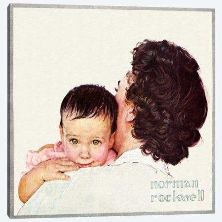 Contentment Canvas Print #NRL217} by Norman Rockwell Canvas Art Print