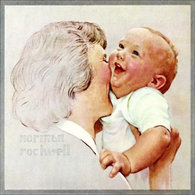 Afterglow by Norman Rockwell acrylic art print