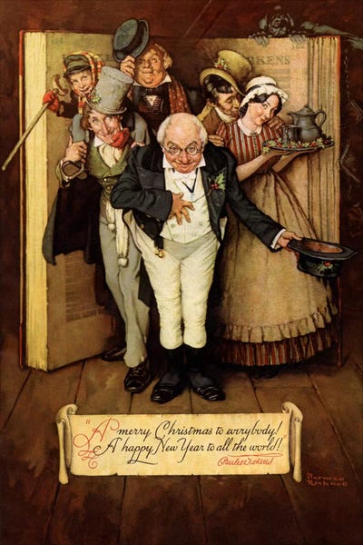 Fictional Characters: World of Charles Dickens by Norman Rockwell