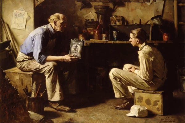Norman Rockwell: The Master and the Apprentice by Norman Rockwell