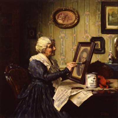 My Favorite Picture by Norman Rockwell metal wall art