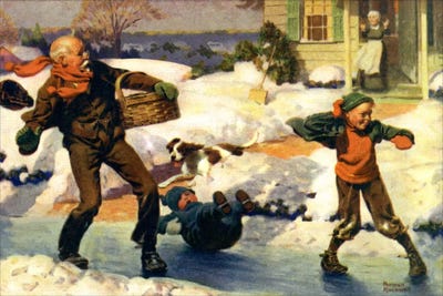 Good for Young and Old by Norman Rockwell canvas print