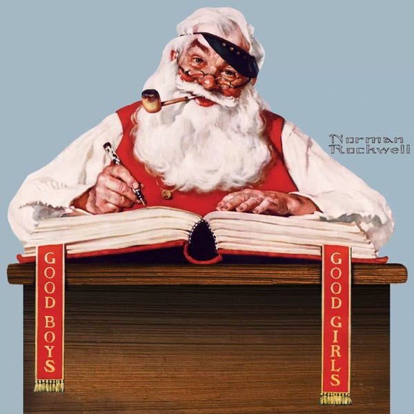 Norman Rockwell: No Christmas Problem Now by Norman Rockwell