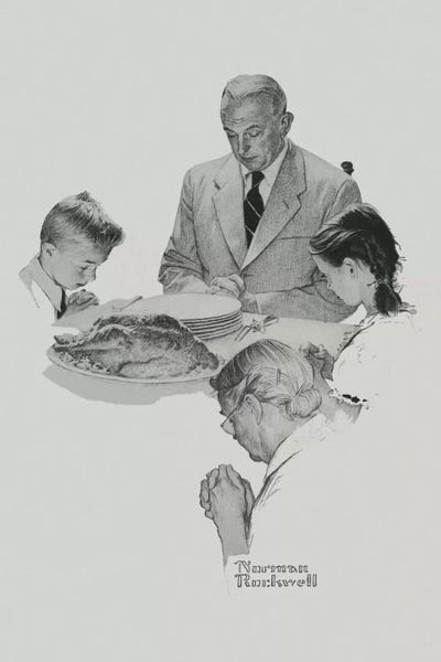 Norman Rockwell: Thanksgiving by Norman Rockwell
