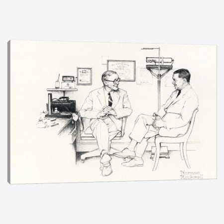 Doctor's Office Canvas Print #NRL268} by Norman Rockwell Canvas Print