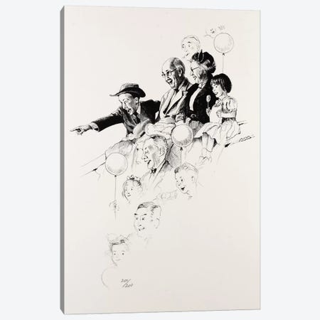 Circus Canvas Print #NRL269} by Norman Rockwell Art Print