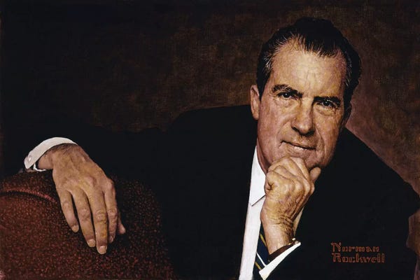 Norman Rockwell: Portrait of Richard M. Nixon by Norman Rockwell