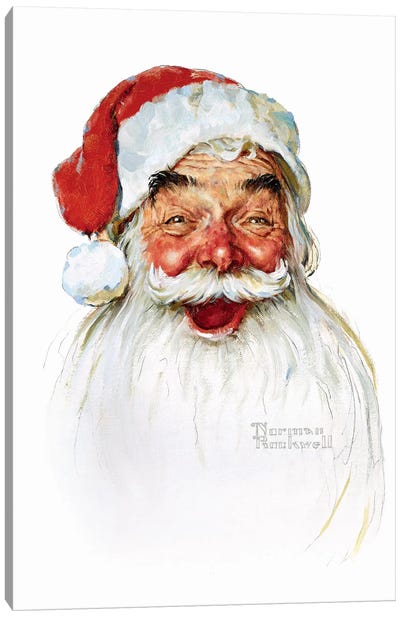 Santa Claus Canvas Art Print - Vintage Christmas Décor