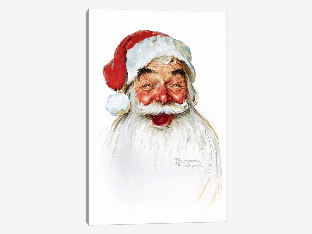Santa Claus by Norman Rockwell 1-piece Canvas Wall Art