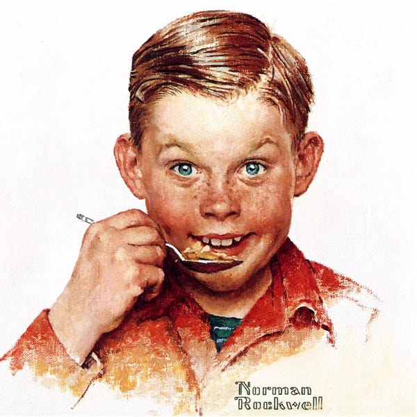 Norman Rockwell: Freckles  by Norman Rockwell
