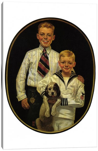 Kaynee Blouses and Wash Suits Make You Look All Dressed Up Canvas Art Print - Norman Rockwell