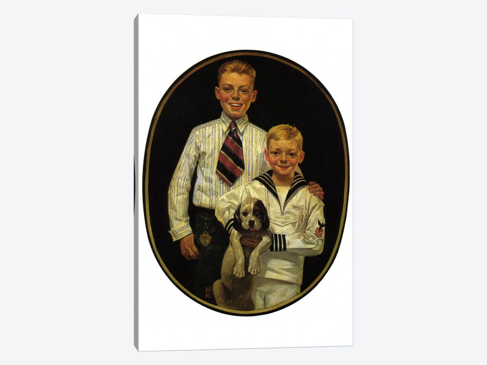 Kaynee Blouses and Wash Suits Make You Look All Dressed Up by Norman Rockwell 1-piece Canvas Art Print