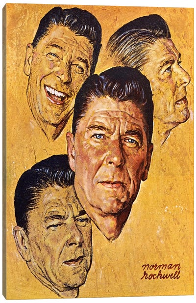 What About Reagan? Canvas Art Print - Political & Historical Figure Art