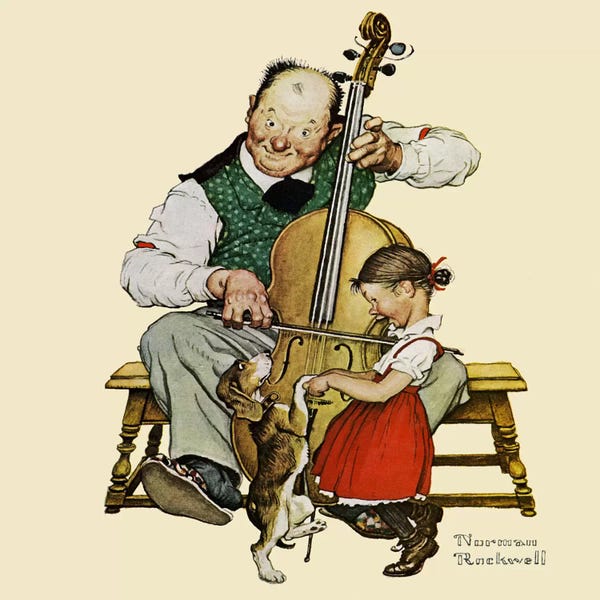 Norman Rockwell: Christmas Dance by Norman Rockwell