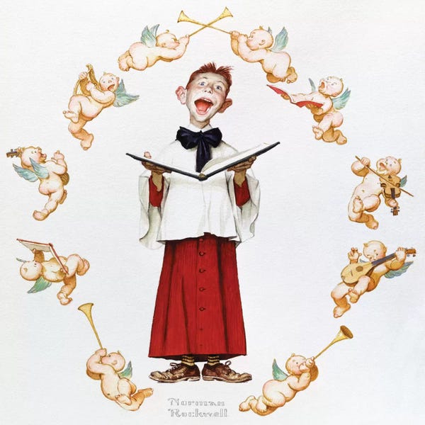 Norman Rockwell: Choir Boy by Norman Rockwell