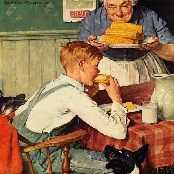 Norman Rockwell: ...And Then Ma, or Grandma Brought 'Em In by Norman Rockwell
