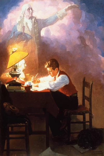 Norman Rockwell: Washington's Bicentennial Birthday by Norman Rockwell