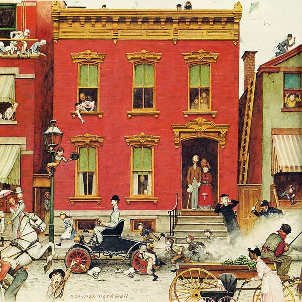 Norman Rockwell: The Street Was Never the Same Again by Norman Rockwell