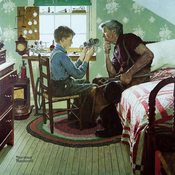 Norman Rockwell: The Boy Who Put the World on Wheels by Norman Rockwell
