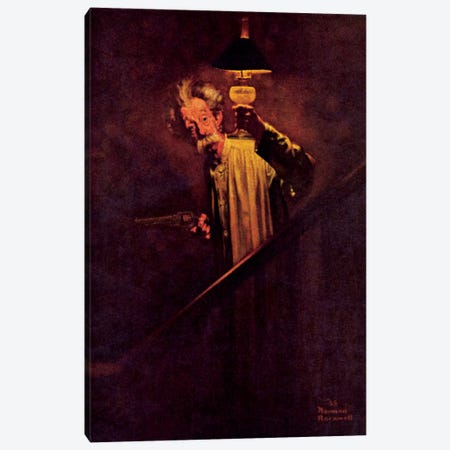 What a Protection Electric Light Is Canvas Print #NRL324} by Norman Rockwell Canvas Art Print