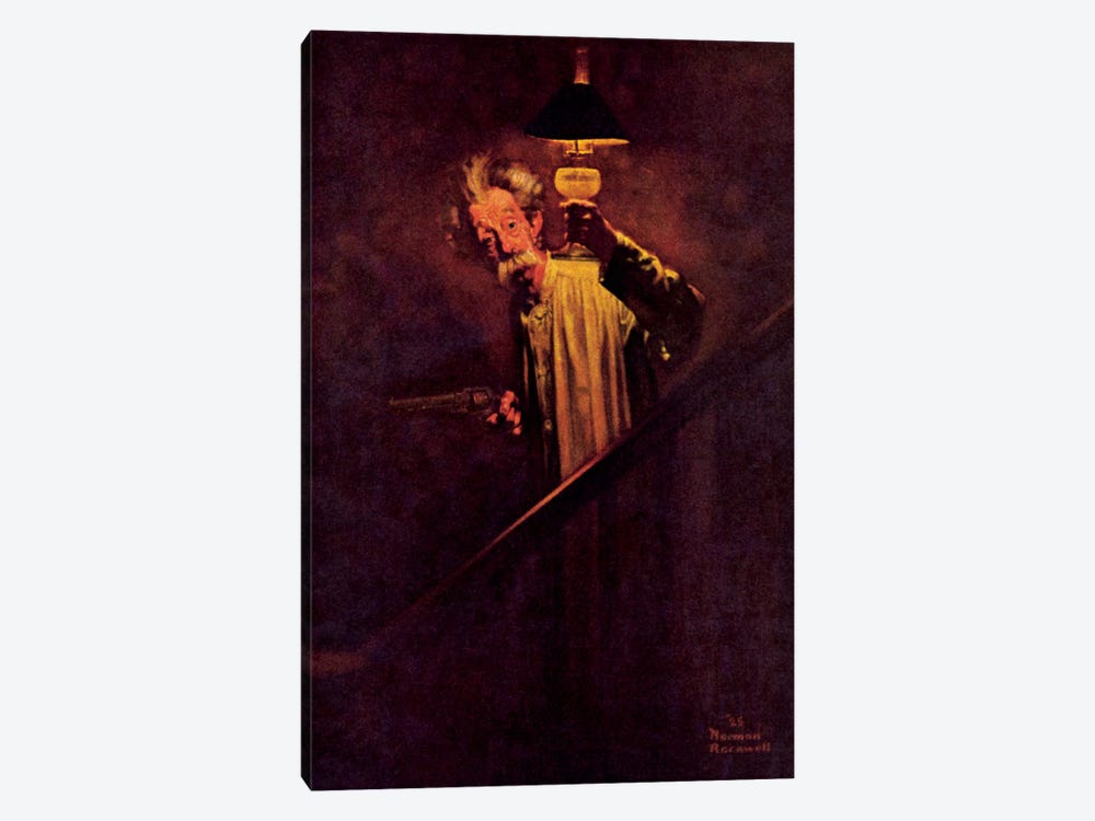 What a Protection Electric Light Is by Norman Rockwell 1-piece Art Print