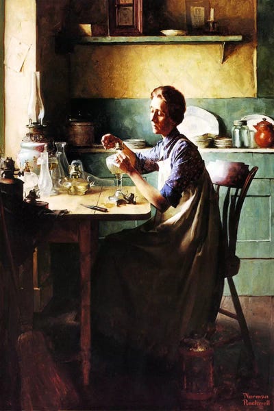 Norman Rockwell: But You'll Have Light at the Touch of a Finger by Norman Rockwell