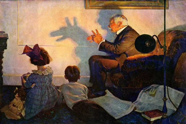 Norman Rockwell: The Children's Hour by Norman Rockwell