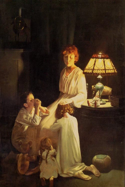 The Stuff of which Memories Are Made by Norman Rockwell wall art