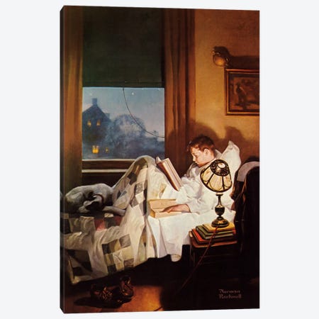 And Every Lad May Be Aladdin Canvas Print #NRL332} by Norman Rockwell Canvas Print
