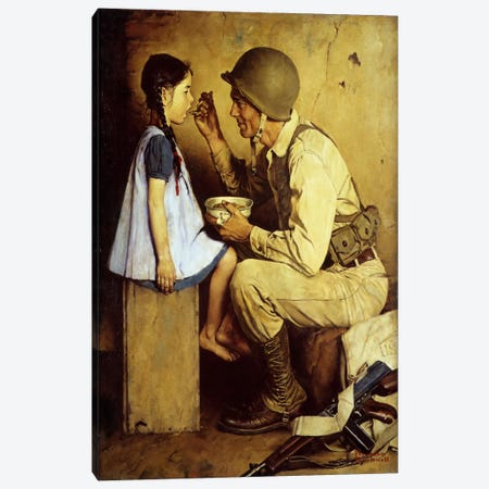 The American Way Canvas Print #NRL337} by Norman Rockwell Canvas Art