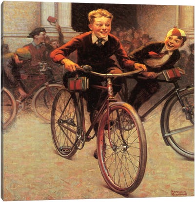 School, this Year, Means More Than Ever Before Canvas Art Print - Cycling Art