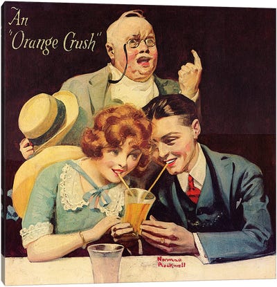An "Orange Crush" Canvas Art Print - Soft Drink Art