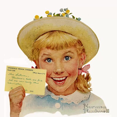 Portrait of Barbara Sullivan by Norman Rockwell canvas print