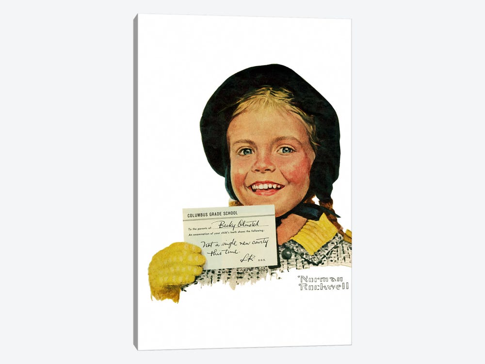 Portrait of Becky Olmstead by Norman Rockwell 1-piece Art Print