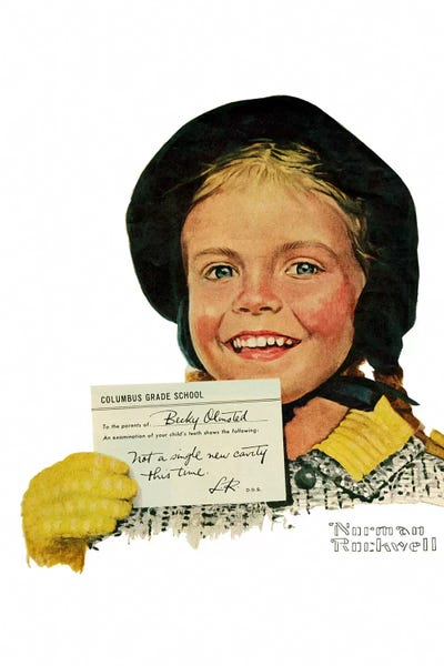 Norman Rockwell: Portrait of Becky Olmstead by Norman Rockwell