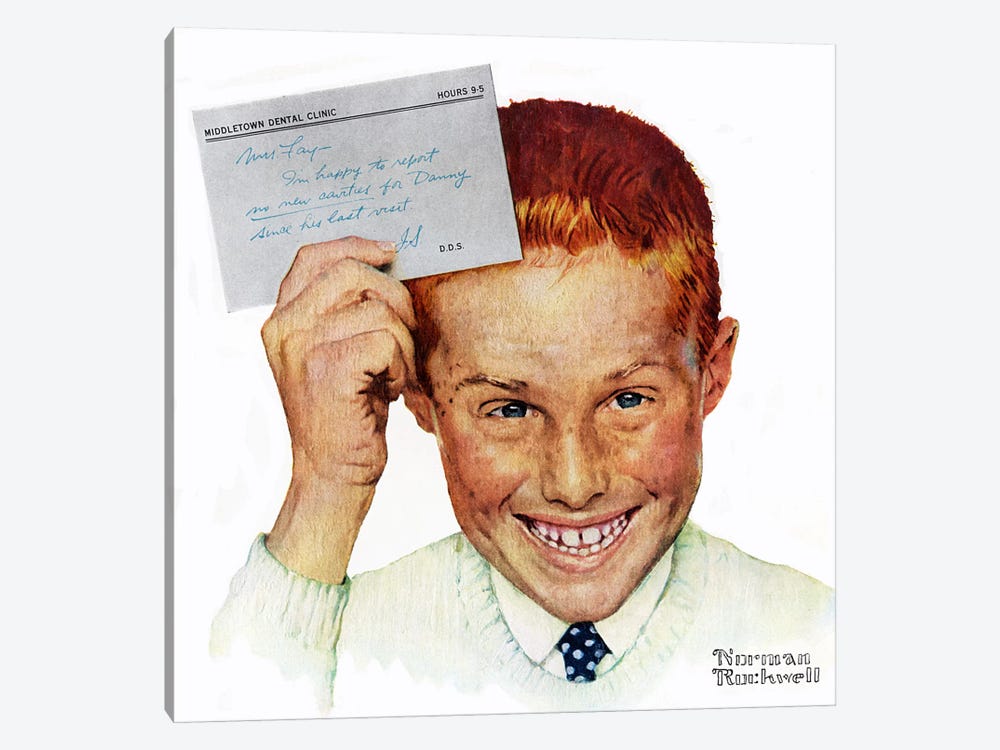 Portrait of Danny Fay by Norman Rockwell 1-piece Canvas Wall Art