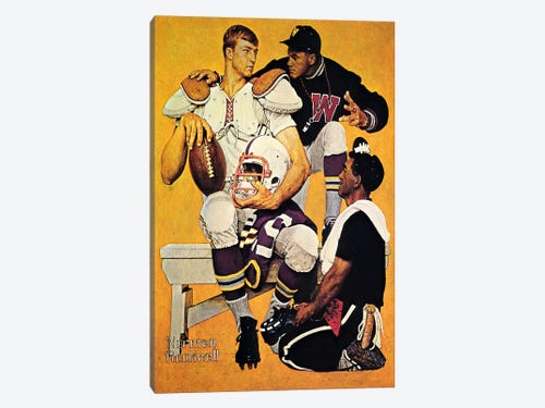 60 by 40/1.5 Deep iCanvasART 3 Piece The Recruit Canvas Print by Norman Rockwell