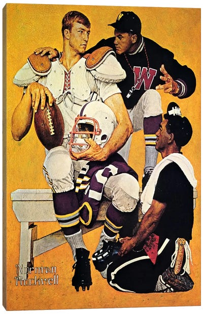 The Recruit Canvas Art Print - Super Bowl Fandom